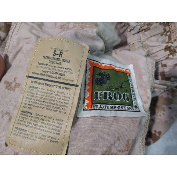 USMC FROG Defender M Pants S-R FR Combat Ensemble Trouser Desert Marpat Lot Of 2 - Picture 7 of 8